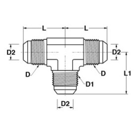 T-Verschraubung JIC