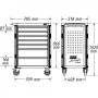 WERKSTATTWAGEN MIT SORTIMENT 179N-8-RAL7021/300 Hazet