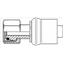 Dichtkegelarmatur metrisches Gewinde mit O-Ring, schwere Baureihe, DKOS multiCrimp-Schwer